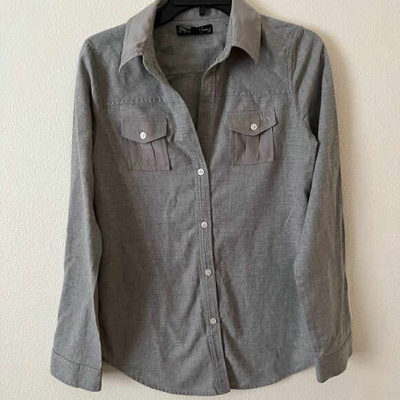 Elizabeth and James Botton Down Shirt sz S - Picture 1 of 6